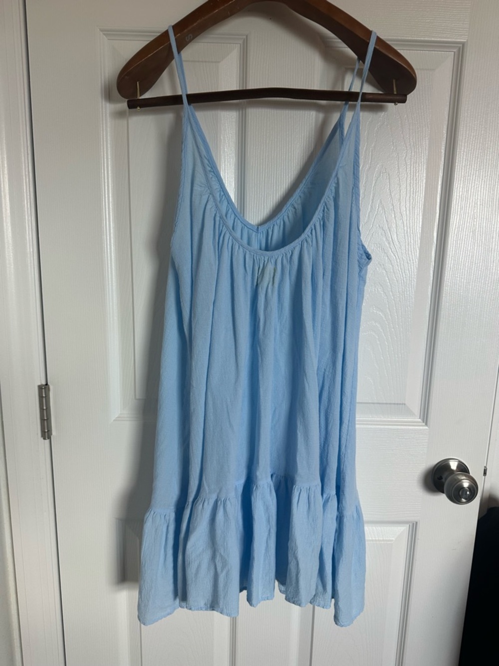 9 seed resort ST. Tropez light Blue  Swim Coverup Dress with Ruffle Hem revolve - Picture 7 of 12